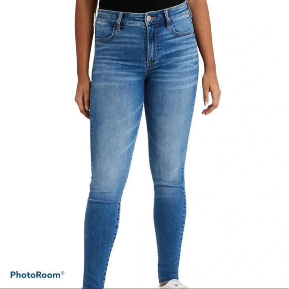 American eagle next level stretch high waisted skinny jeans  Sz 4 - Picture 1 of 12